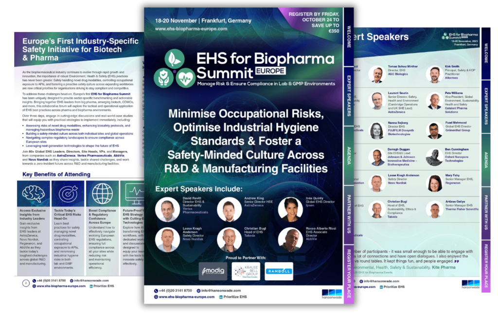 EHS for Biopharma Summit Europe
